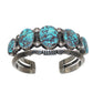 Sterling Silver Navajo Bisbee Turquoise Cuff Bracelet Loren T. Begay