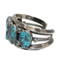 Sterling Silver Navajo Bisbee Turquoise Cuff Bracelet Loren T. Begay
