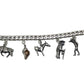 Sterling Silver Mexico Charm Bracelet