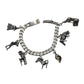 Sterling Silver Mexico Charm Bracelet