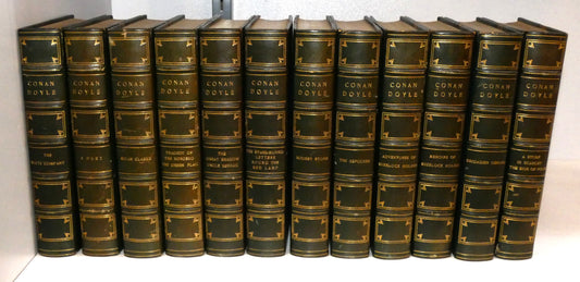 Sir Arthur Conan Doyle The Authors Edition in a 12 Vol. Set Signed