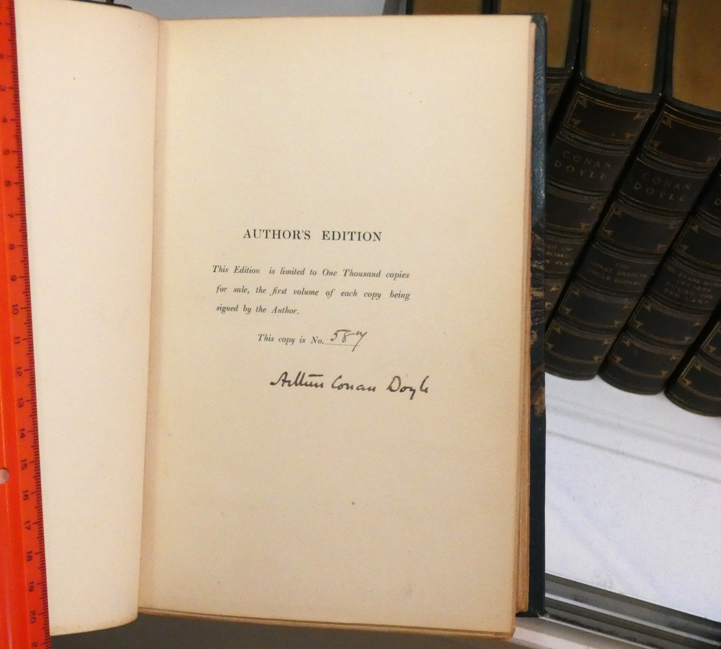 Sir Arthur Conan Doyle The Authors Edition in a 12 Vol. Set Signed
