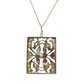 14K Gold Ruby & Pearl Necklace and Earring Set