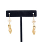 14K Gold Slipper Earring