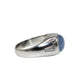 Art Deco Platinum Star Sapphire & Diamond Ring