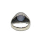 Art Deco Platinum Star Sapphire & Diamond Ring