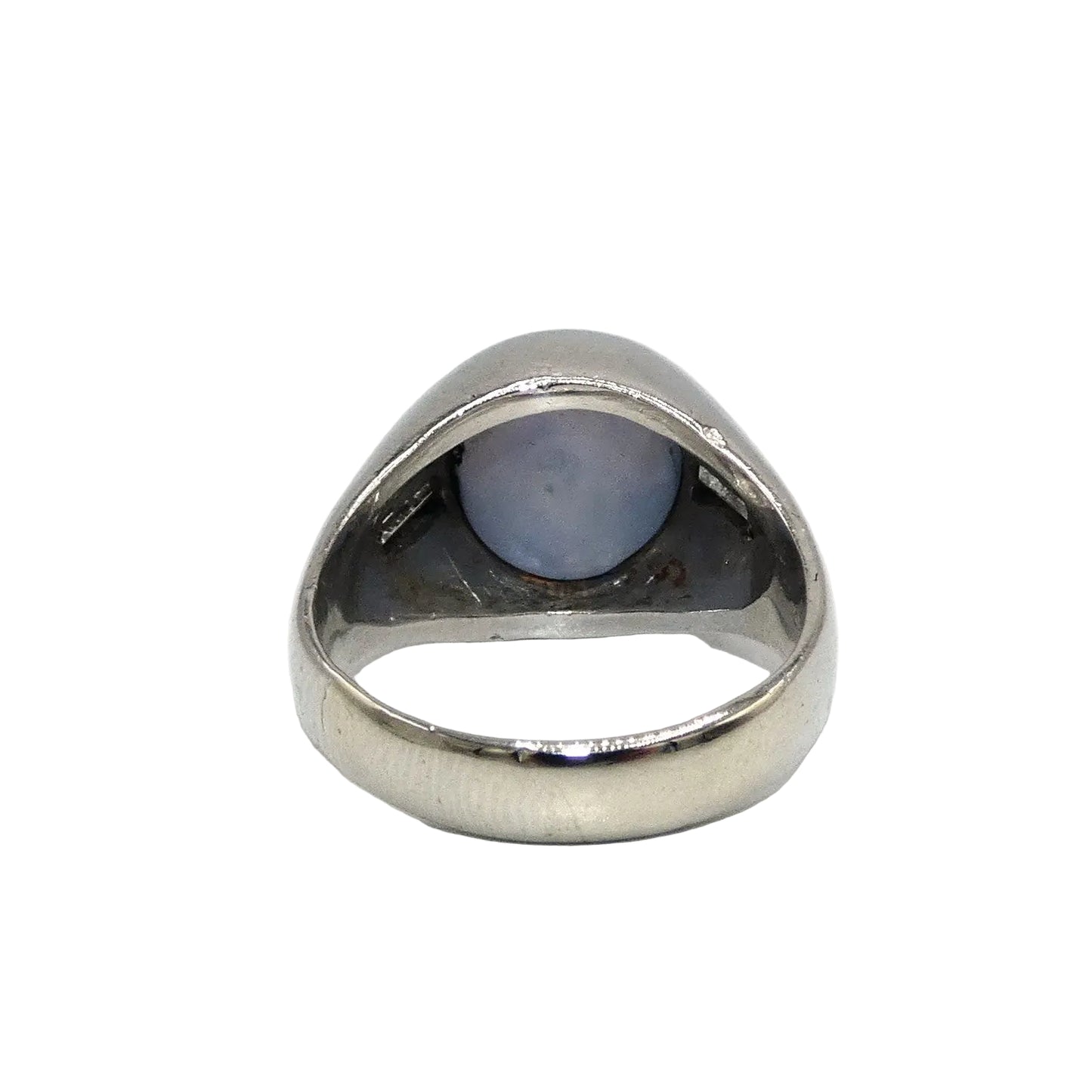 Art Deco Platinum Star Sapphire & Diamond Ring