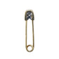14K Gold Safety Pin with Diamonds