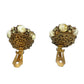 Vintage Miriam Haskell Cluster Clip On Earrings