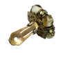 Vintage Miriam Haskell Cluster Clip On Earrings