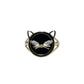 14k Gold Onyx & DIamond Cat Ring