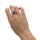 14k Gold Onyx & DIamond Cat Ring