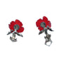 Sterling Silver Rose Bracelet & Earrings