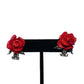 Sterling Silver Rose Bracelet & Earrings