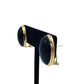 14K Gold Onyx Earrings