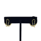 14K Gold Onyx Earrings