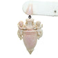Victorian Angel Skin Coral Cherub & Amphora Pin Pendant & Earrings