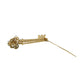14K Gold Mikimoto Akoyo Key Brooch with Pearls