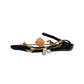 14K Gold Black Branch Brooch wtih Pearls & Angel Skin Coral