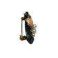 14K Gold Black Branch Brooch wtih Pearls & Angel Skin Coral