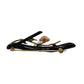 14K Gold Black Branch Brooch wtih Pearls & Angel Skin Coral