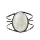 Sterling Silver Old Pawn Cuff Bracelet with Mother of Pearl