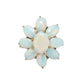 Vintage Opal Flower 14K Gold Ring