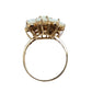 Vintage Opal Flower 14K Gold Ring