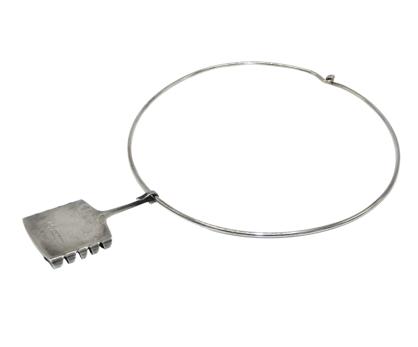 David Andersen Harp Necklace in Sterling Silver