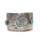 Vintage Geronimo Trading Post Sterling Silver Bear Paw Cuff Bracelet