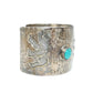 Vintage Geronimo Trading Post Sterling Silver Bear Paw Cuff Bracelet