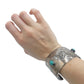 Vintage Geronimo Trading Post Sterling Silver Bear Paw Cuff Bracelet