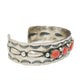 Vintage Navajo Sterling Silver Spiny Oyster Row Cuff by Lee Charlie Jr.