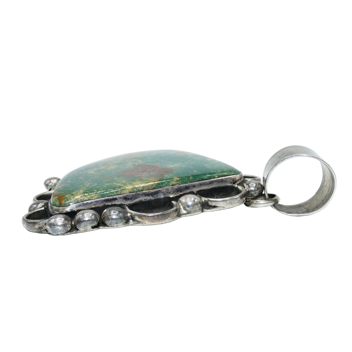 Vintage Chimney Butte Sterling Silver Turquoise Pendant