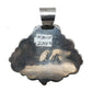Vintage Chimney Butte Sterling Silver Turquoise Pendant