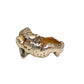 14K Gold Tiger Head Ring with Rubies & Diamonds