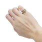 14K Gold Tiger Head Ring with Rubies & Diamonds
