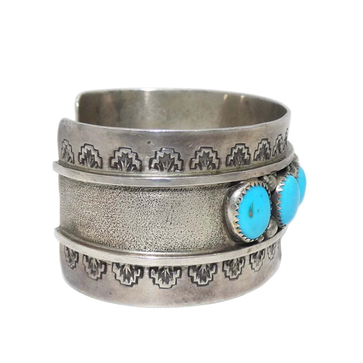 Sterling Silver Ida & Jackson Brown Turquoise Cuff