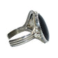 Vintage Sterling Silver Onyx Cuff Bracelet