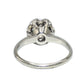 Mid Century 14k White gold Cluster 1 ct. Diamond Ring