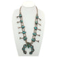 Vintage Squash Blossom Bisbee Turquoise Necklace