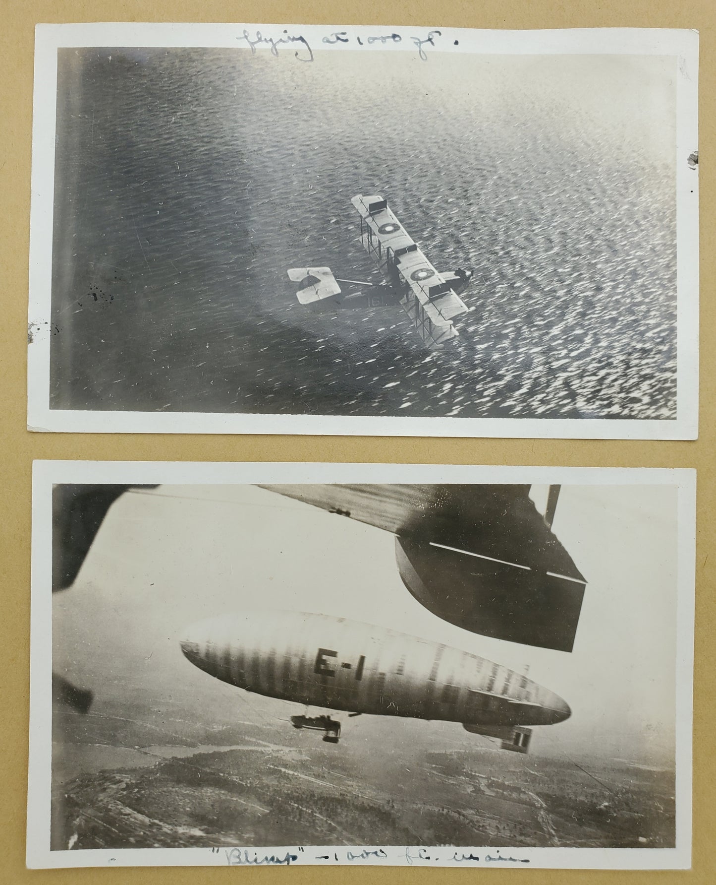 WWI Era Biplane and Dirigible U.S. Naval Air Station Pensacola, Florida Photographs