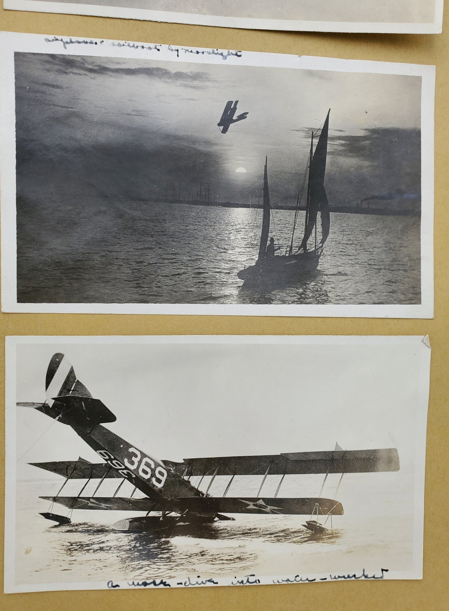 WWI Era Biplane and Dirigible U.S. Naval Air Station Pensacola, Florida Photographs