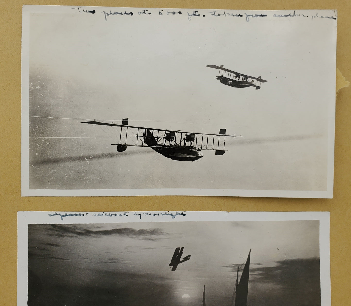 WWI Era Biplane and Dirigible U.S. Naval Air Station Pensacola, Florida Photographs