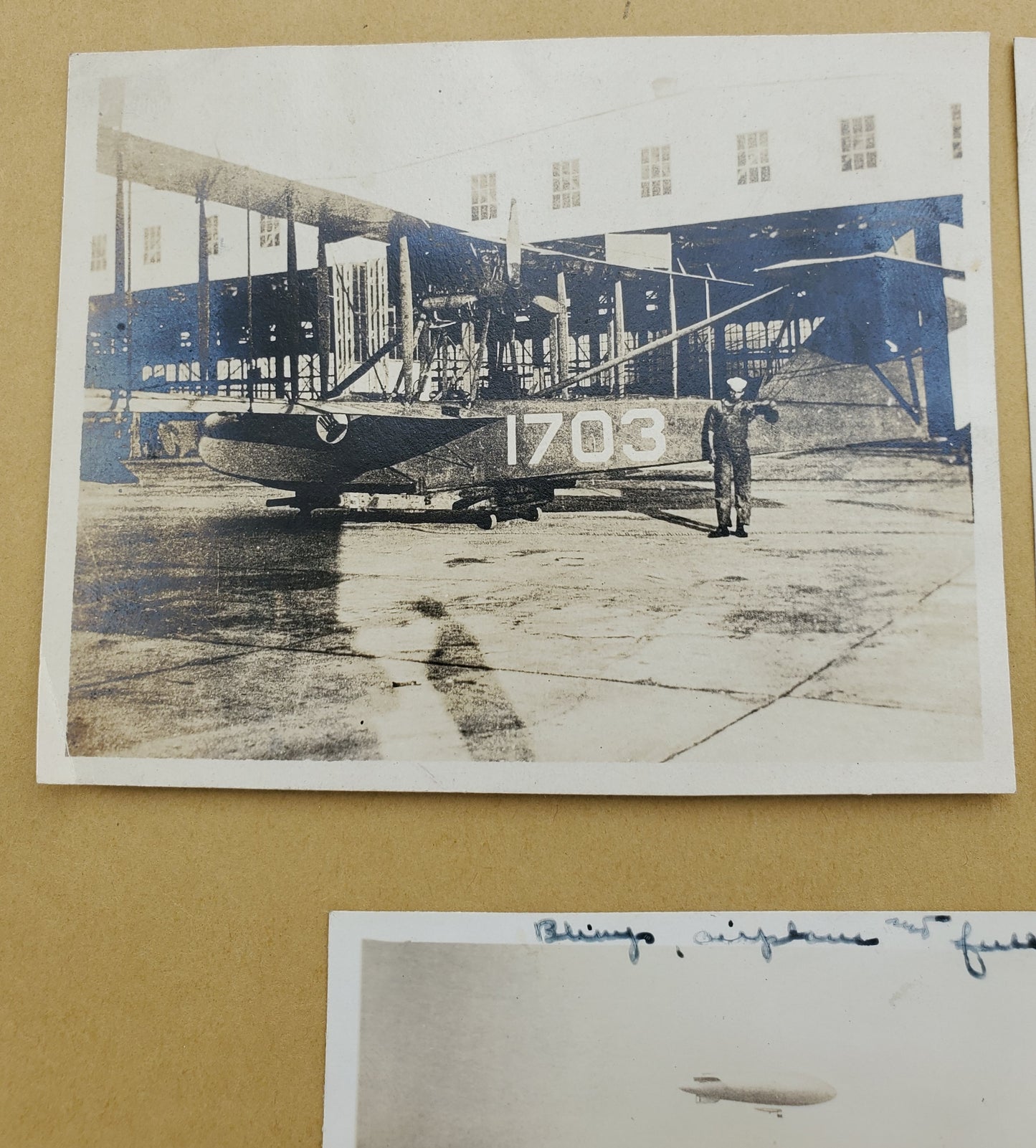 WWI Era Biplane and Dirigible U.S. Naval Air Station Pensacola, Florida Photographs