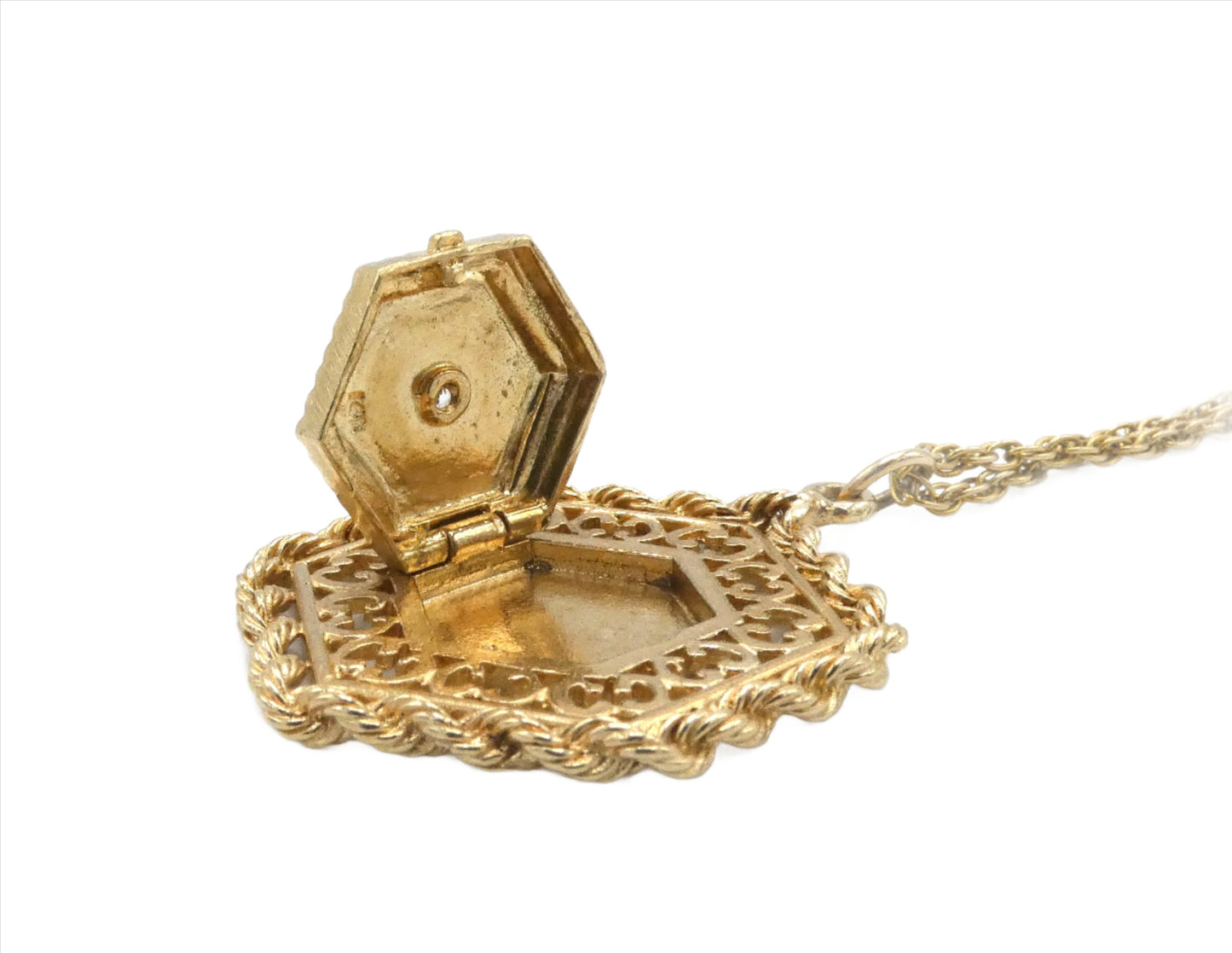 14K Gold Locket Necklace
