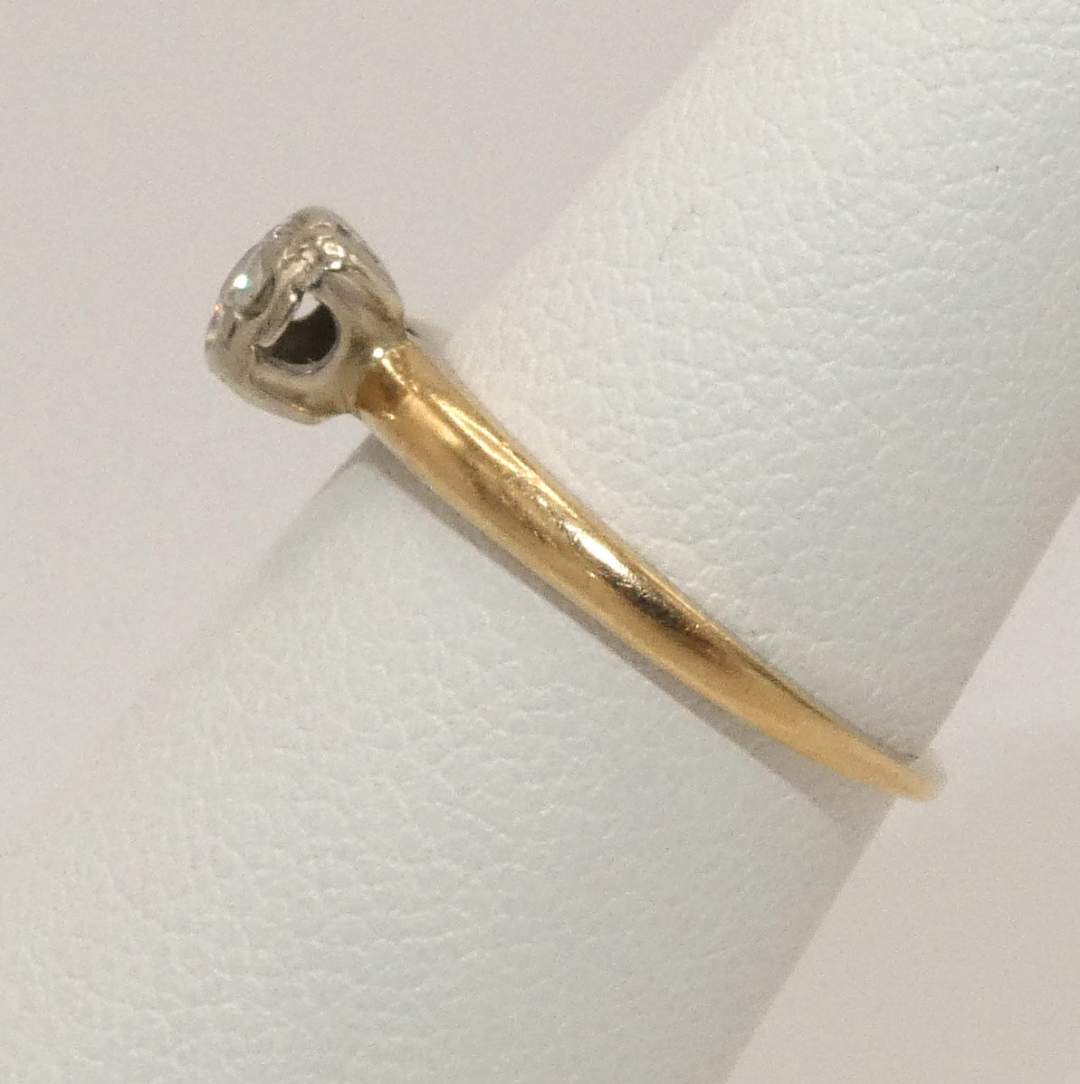 14K Gold Diamond Solitaire Ring