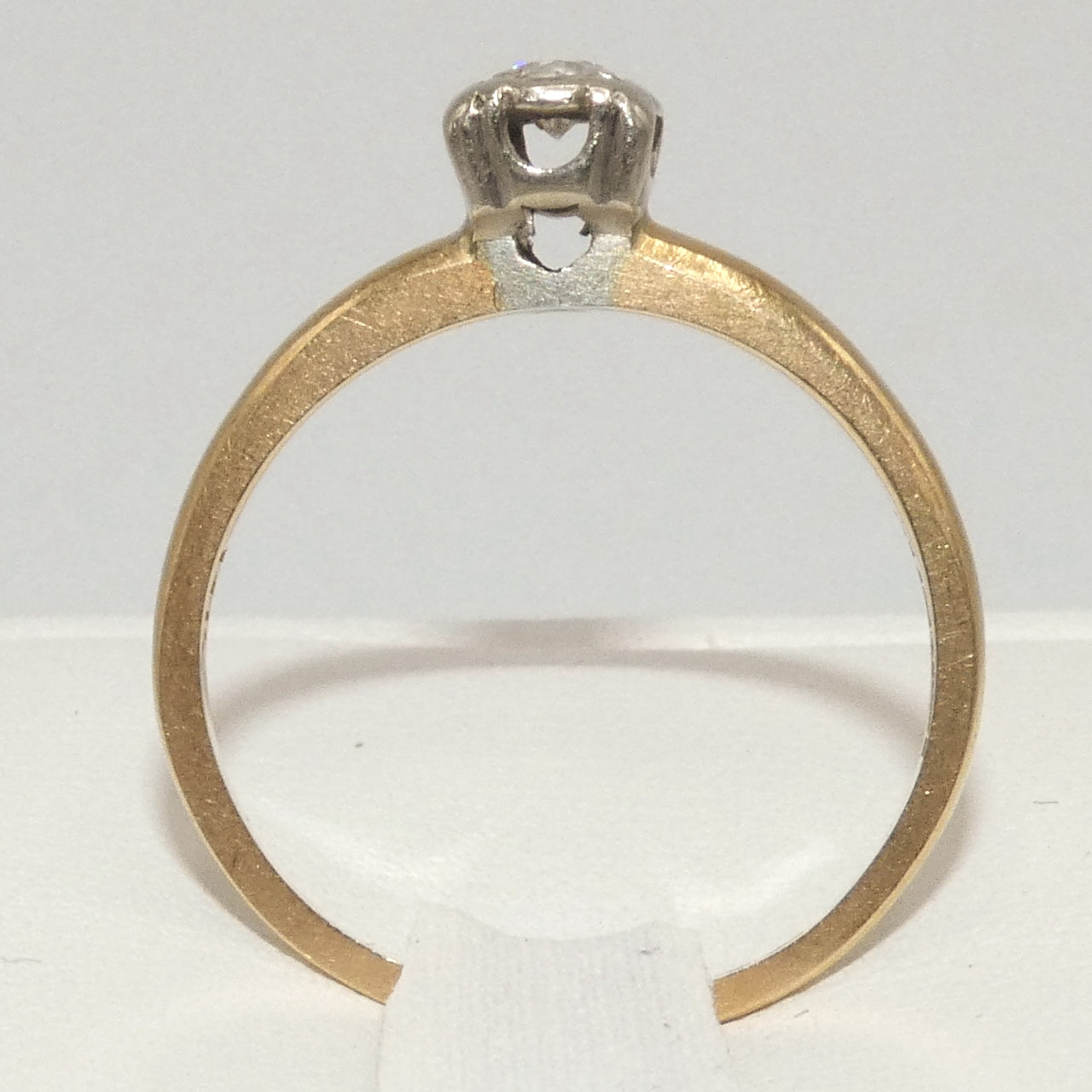 14K Gold Diamond Solitaire Ring