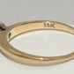 14K Gold Diamond Solitaire Ring