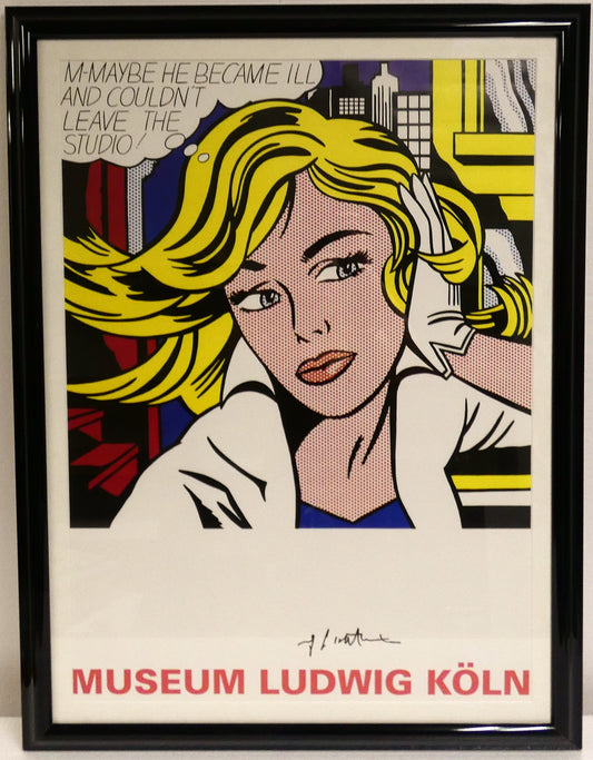 M-Maybe Roy Lichtenstein Signed Offset Lithograph